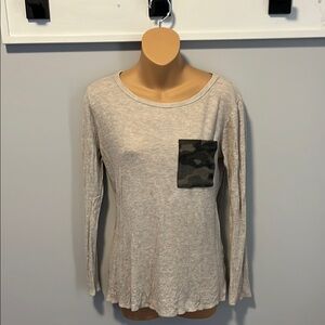 Waffle camo pocket tee